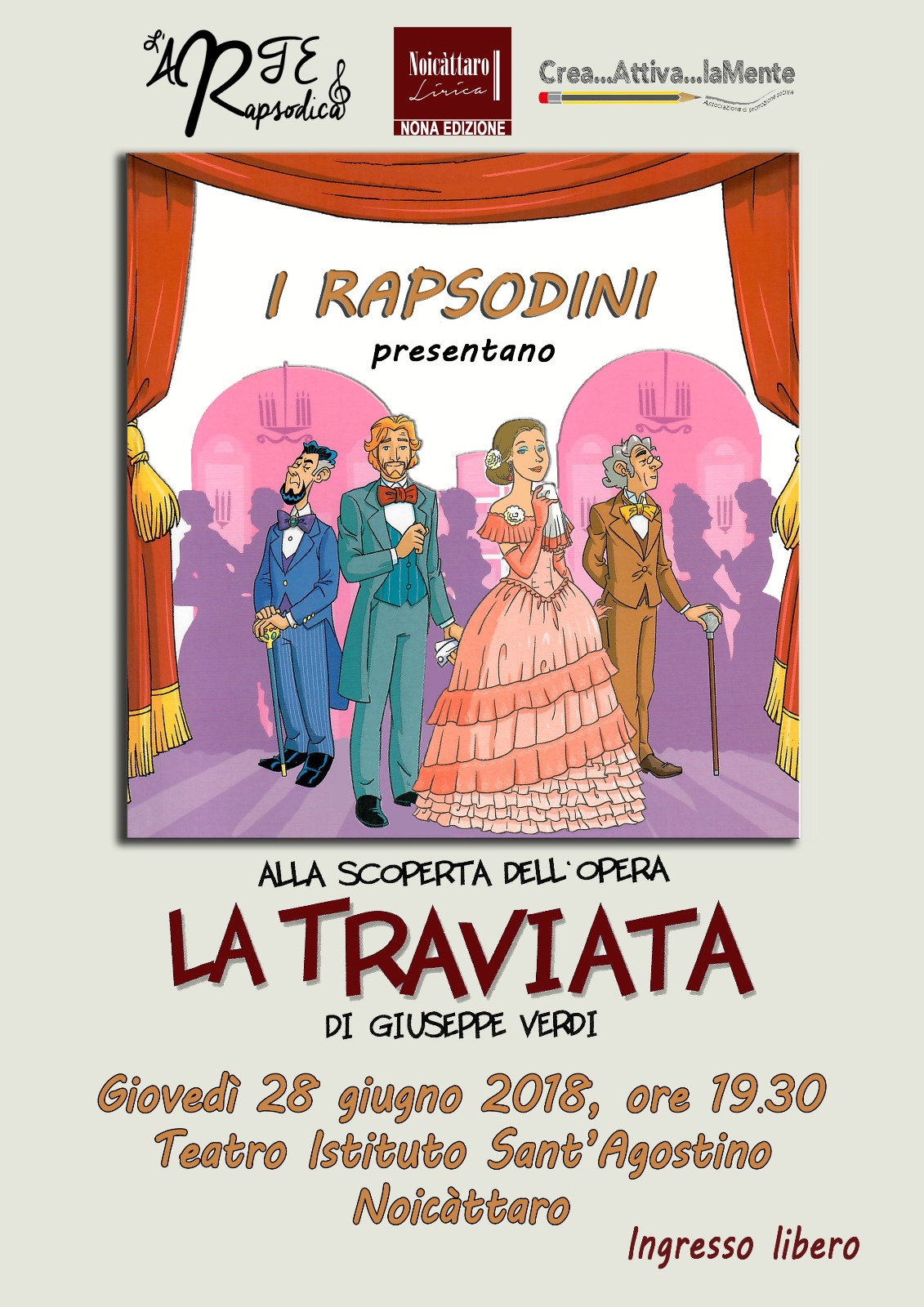 Manifesto La Traviata Rapsodini Arte Rapsodica