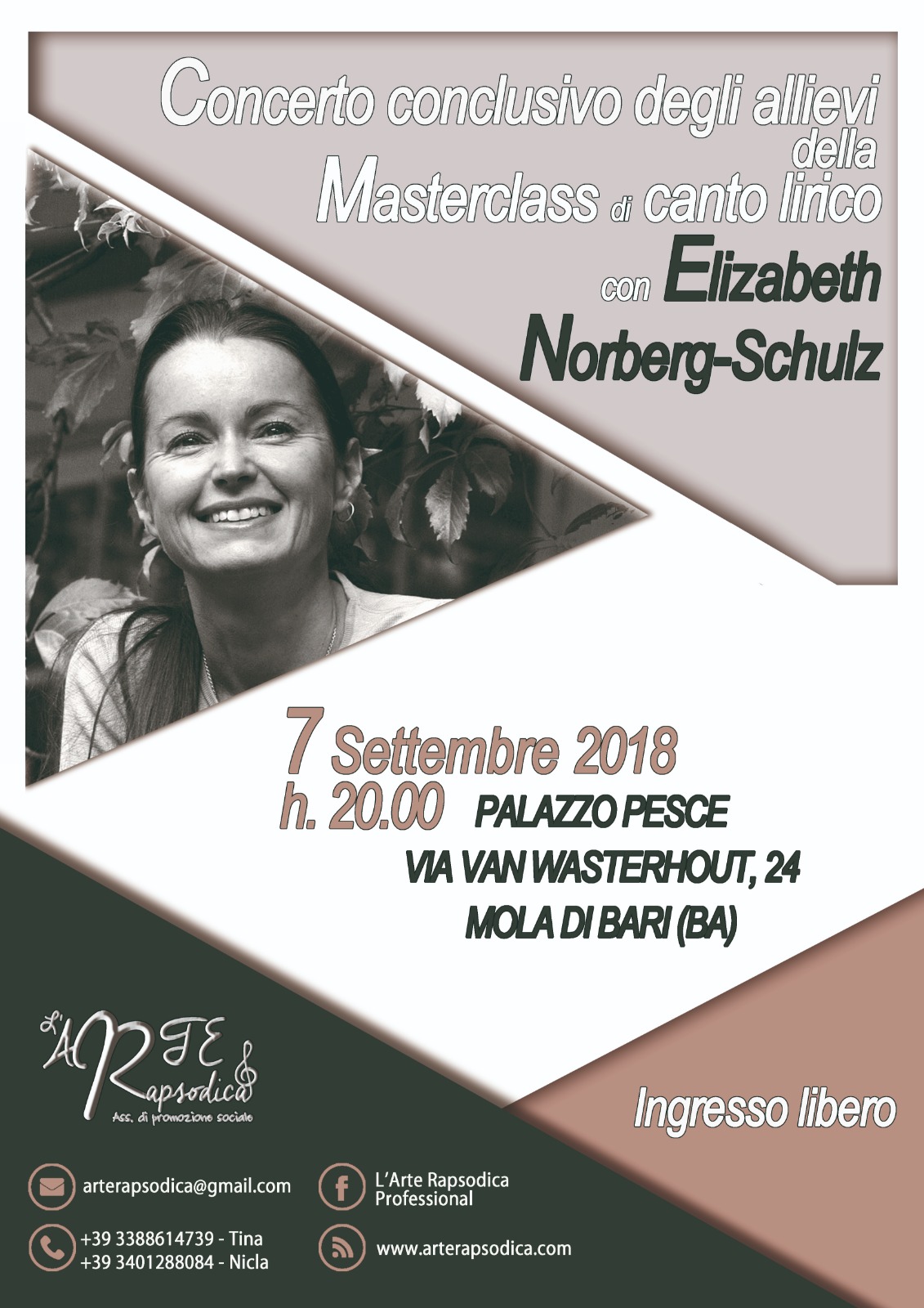 7 settembre 2018 Recital allievi Masterclass in canto lirico con Elizabeth Norberg_Schulz